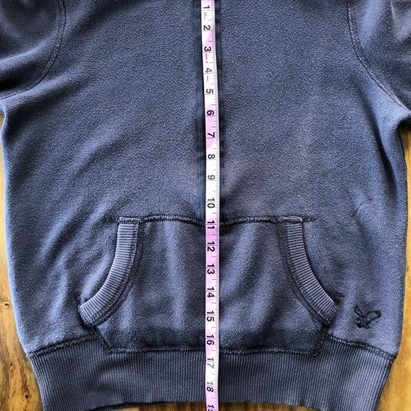 💥FINAL PRICE DROP💥 American Eagle -MED- 3/4 Zip Up Hoody in chocolate brown - Picture 4 of 12